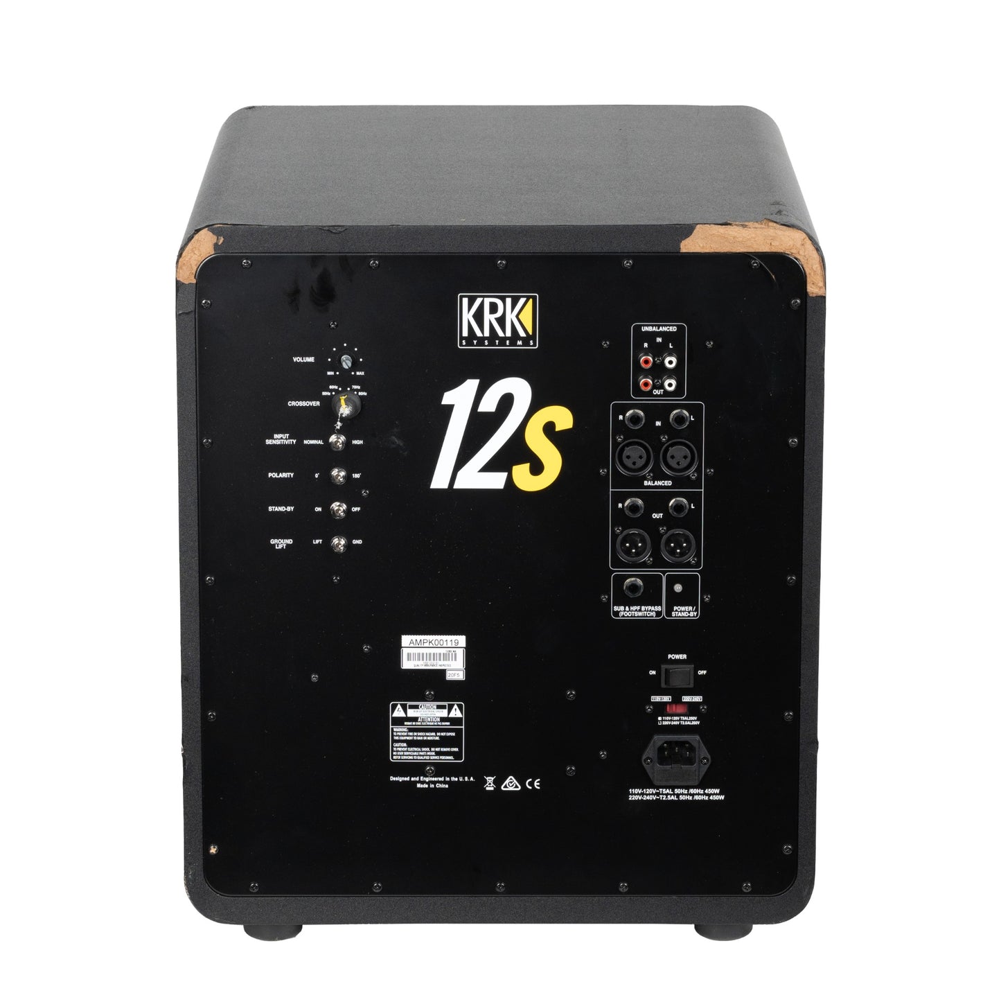 KRK 12S2 12” Active Studio Subwoofer