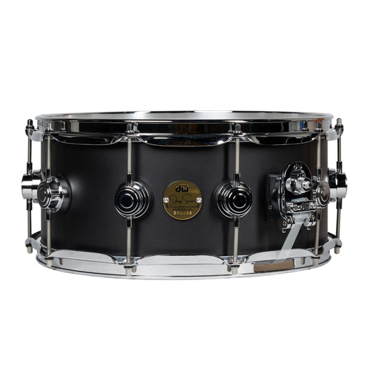 Drum Workshop Collectors Jazz Series 6x14 Snare Drum - Black Hard Satin