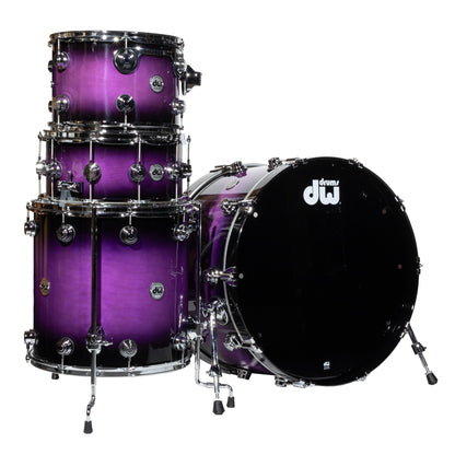 Drum Workshop Collectors Series 4-Piece Shell Kit - Ultra Violet Duco to Black