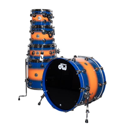 Drum Workshop Collectors Series 5-Piece Drum Kit - Orange to Blue Duco