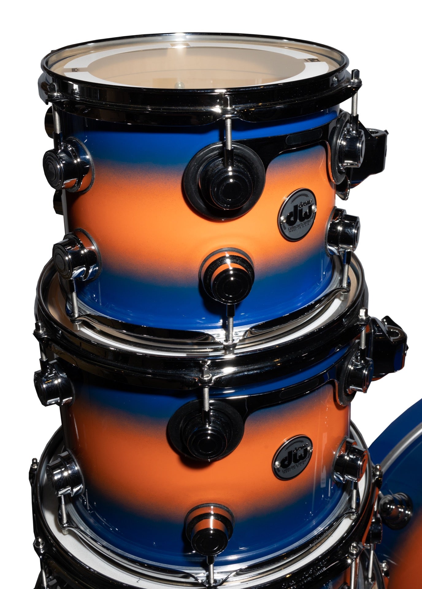 Drum Workshop Collectors Series 5-Piece Drum Kit - Orange to Blue Duco