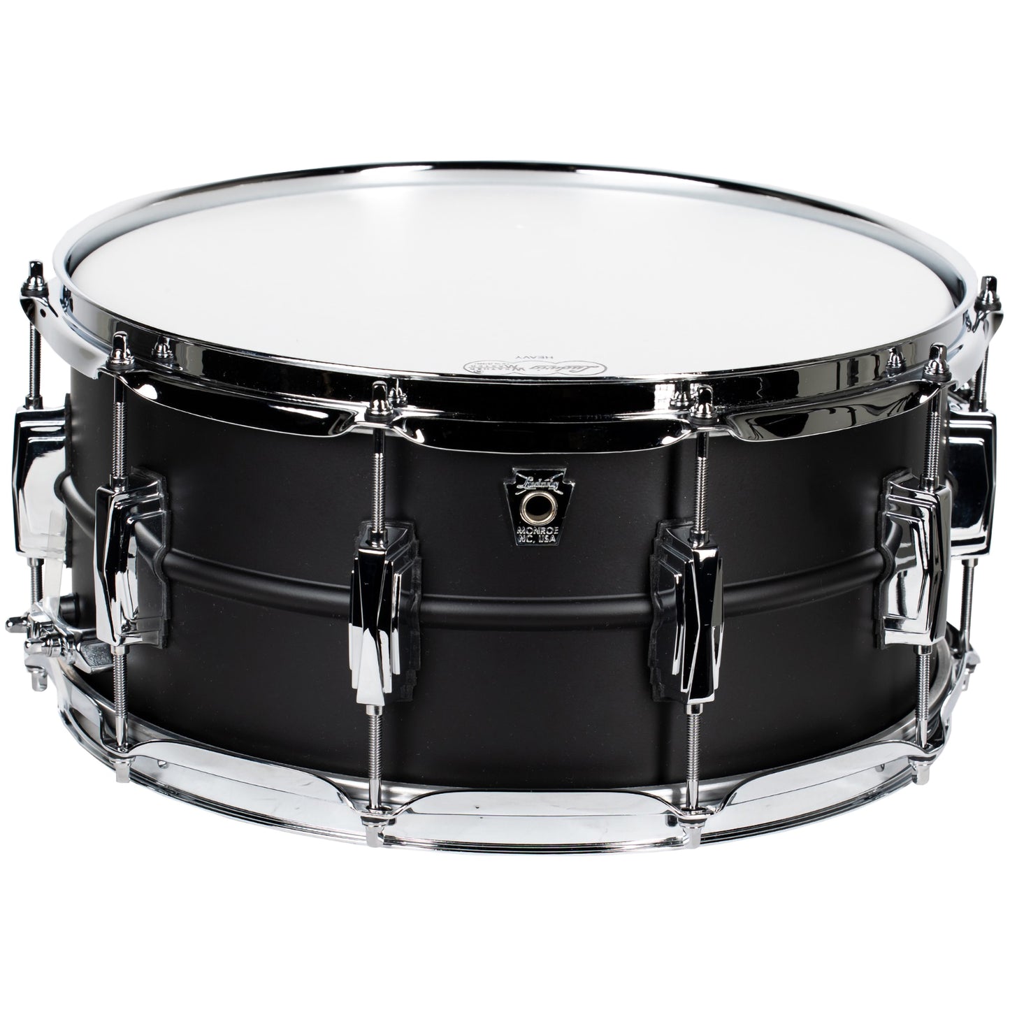 Ludwig Limited Edition 8x14 Brass Snare Drum, Stealth Matte Black