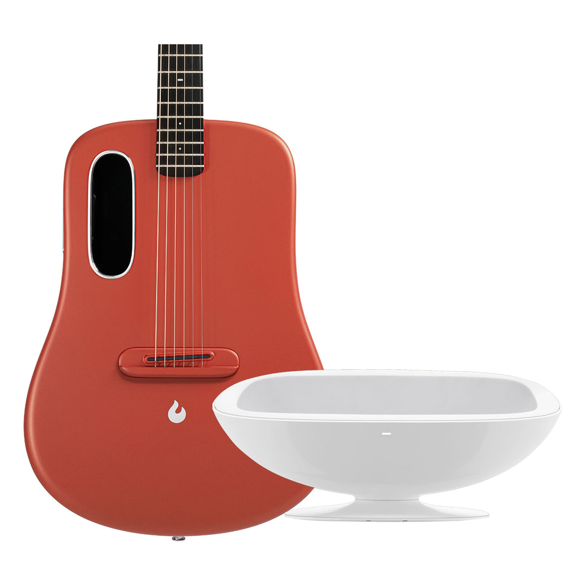 Lava Music Lava ME 3 38” Smart Guitar in Red w/ Space Bag – Alto Music