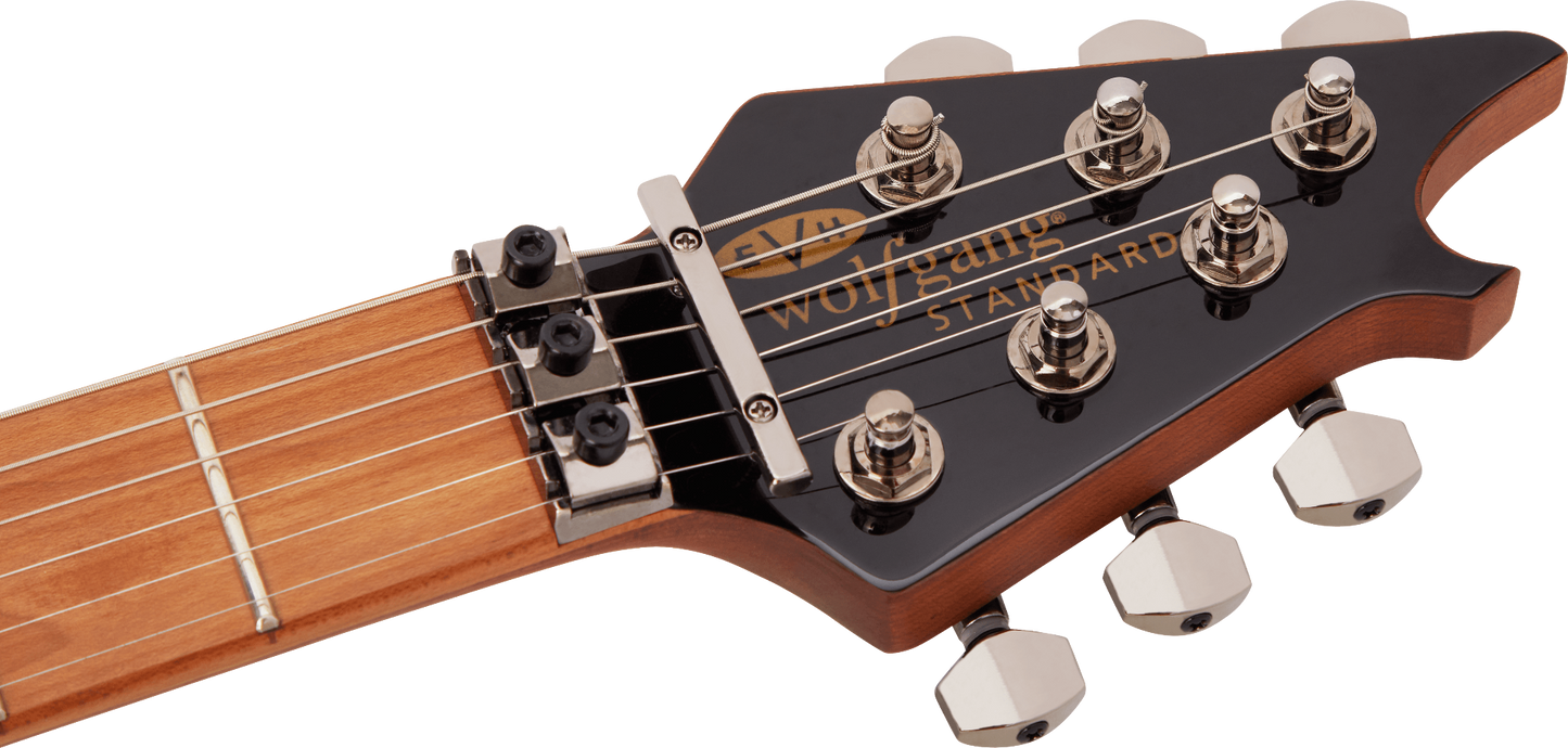 EVH Wolfgang Standard QM Electric Guitar Baked Maple Fingerboard, Transparent Green