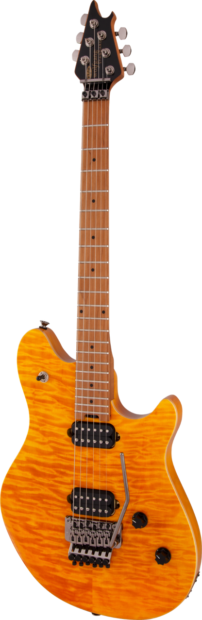 EVH Wolfgang® WG Standard QM Electric Guitar, Transparent Amber