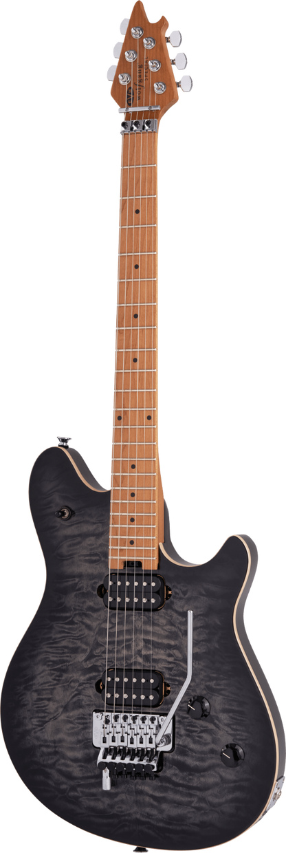 EVH Wolfgang Special QM Electric Guitar Baked Maple Fingerboard, Charcoal Burst