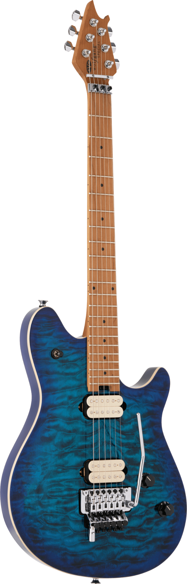 EVH Wolfgang® Special QM Electric Guitar Baked Maple Fingerboard, Chlorine Burst