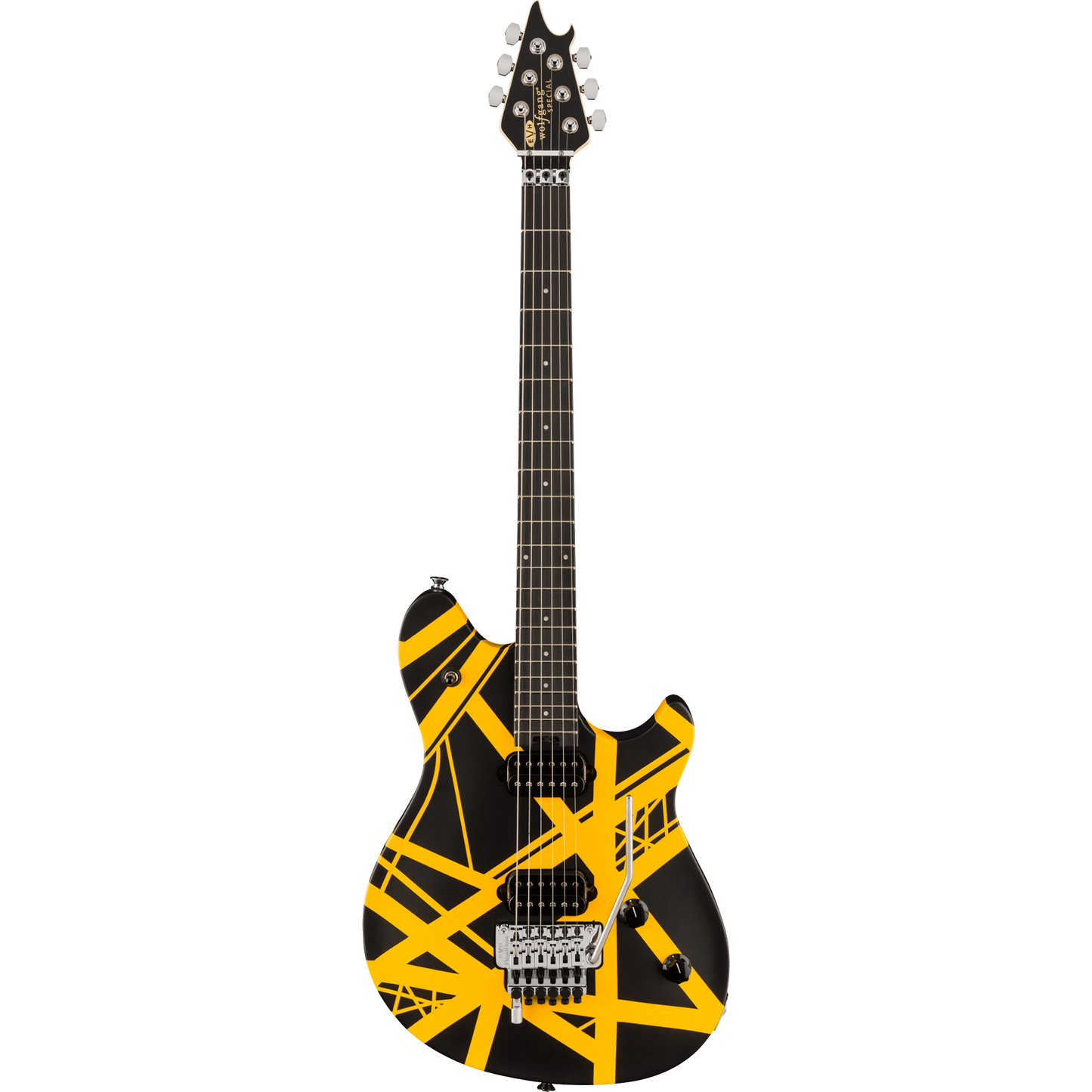 EVH Wolfgang Special Striped Series Electric Guitar - Black and Yellow
