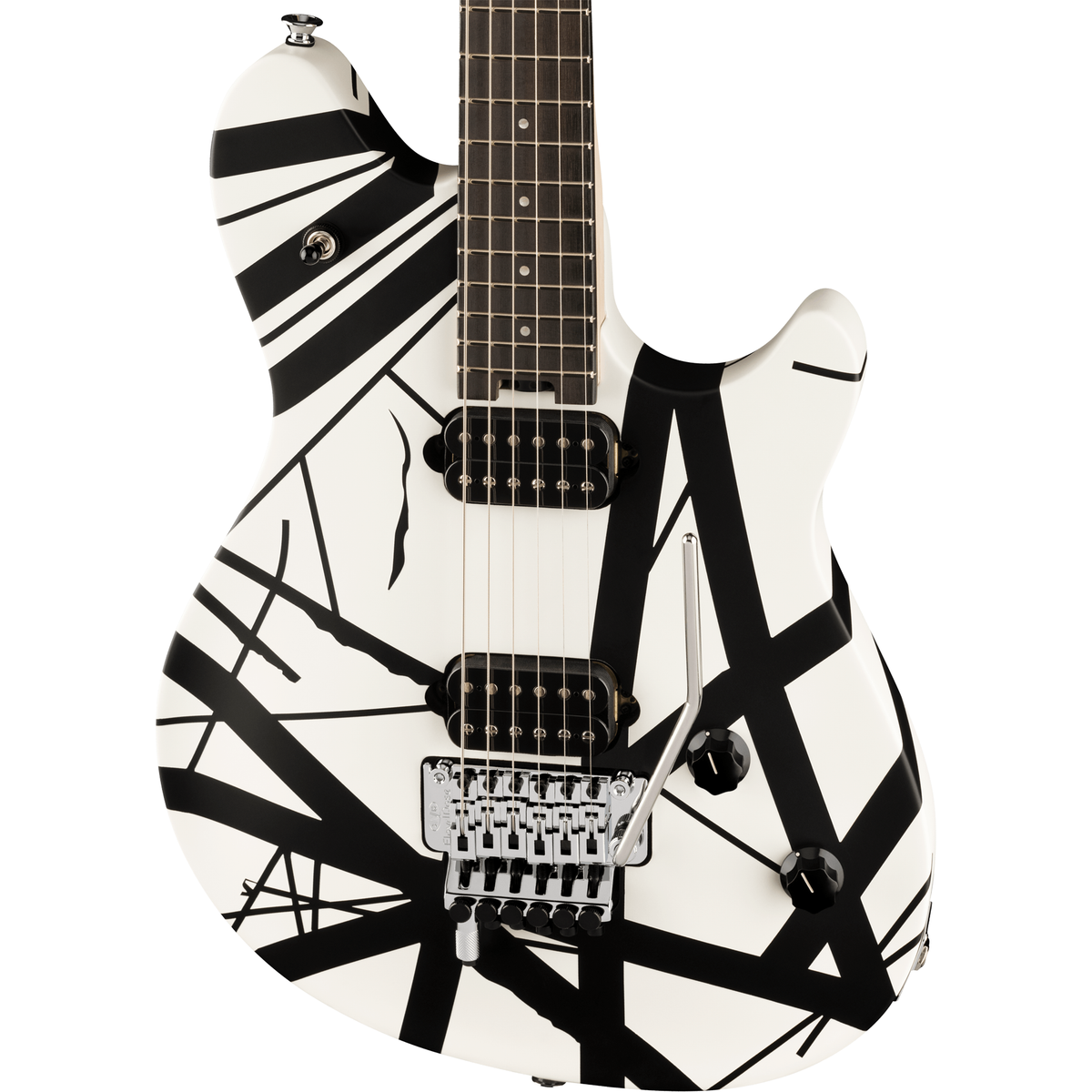 EVH Wolfgang Special Striped Series Electric Guitar - Black and White ...