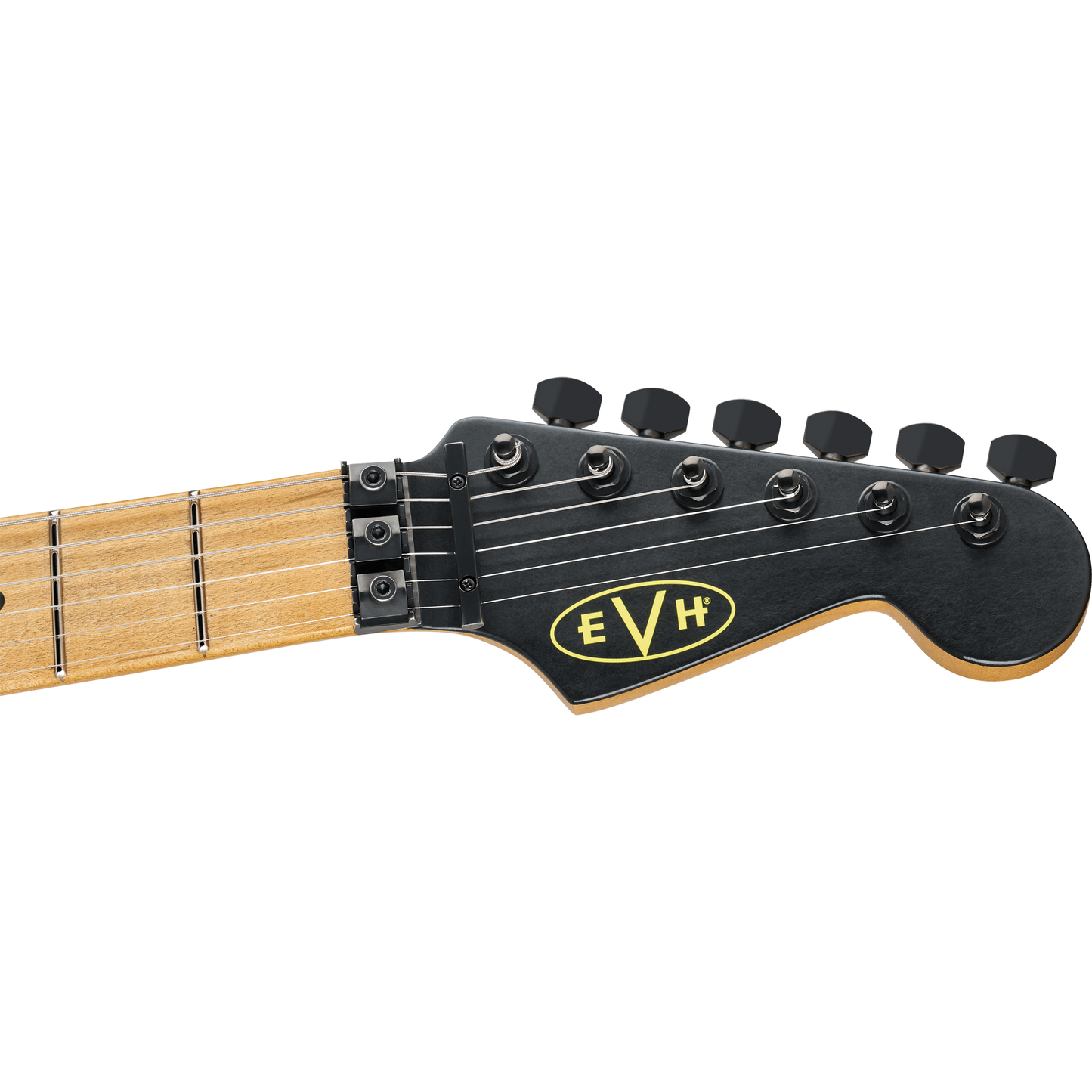 EVH Limited Edition Striped Series Frankenstein Frankie Electric Guitar - Aged Black with Yellow Stripes
