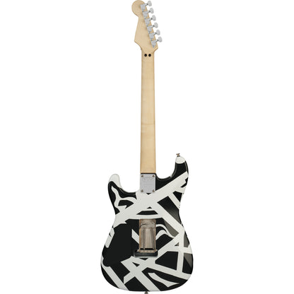 EVH Striped Series Shapes Electric Guitar - Maple Fingerboard, White and Black