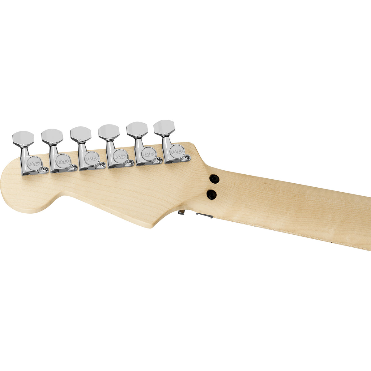 EVH Striped Series Shapes Electric Guitar - Maple Fingerboard, White and Black