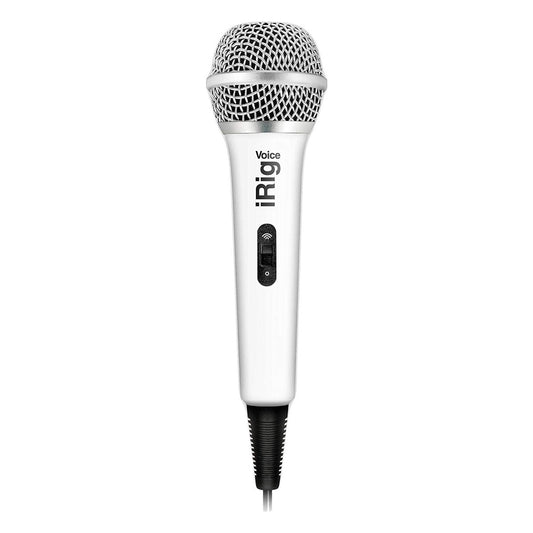 IK Multimedia iRig Voice iOS/Android Handheld Microphone - White