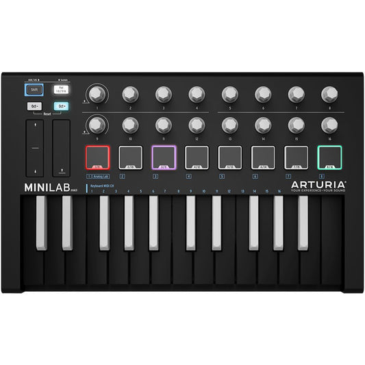 Arturia MiniLab MKII Inverted MIDI Controller Black
