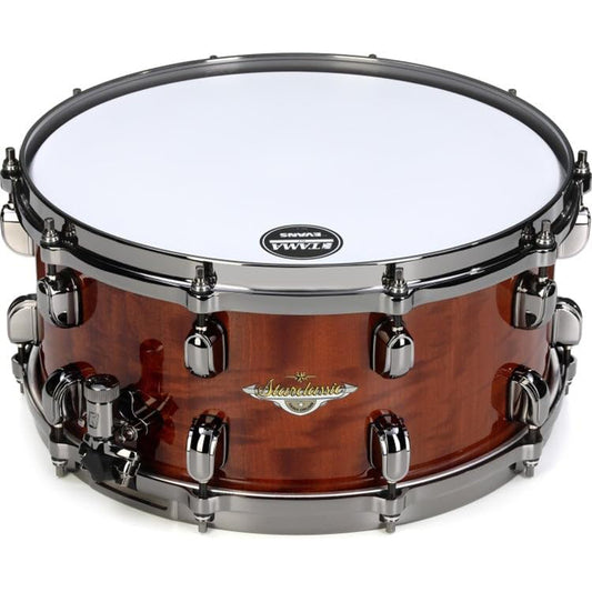 Tama Starclassic Bubinga Snare Drum - 6.5” x 14”, African Cherry