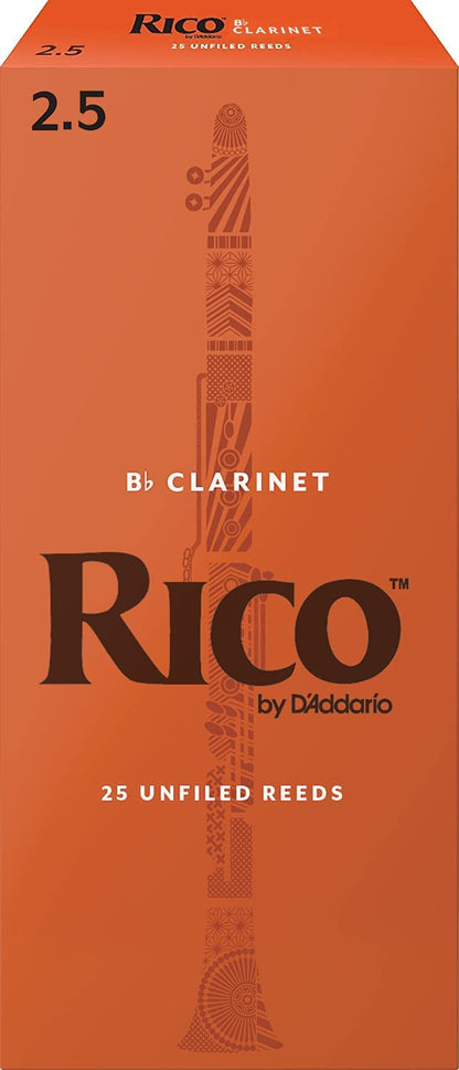 Rico Bb Clarinet Reeds 25ct 2.5 strength