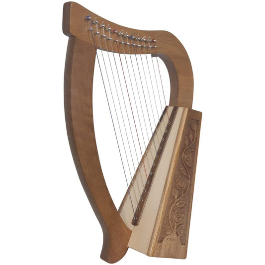 Roosebeck Baby Harp 12 String Walnut + Extra String Set & Tuning Tool