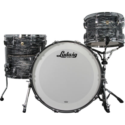 Ludwig Classic Maple 3-Piece Shell Kit - Vintage Black Oyster