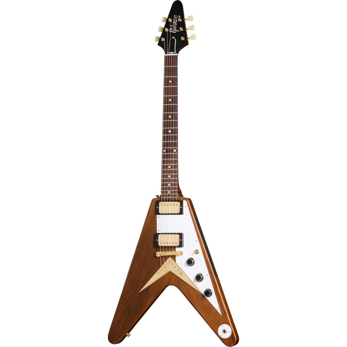Gibson Custom 1958 Mahogany Flying V Reissue VOS Electric Guitar - Antique Natural