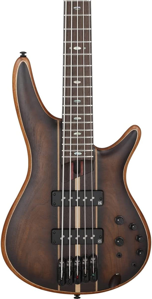 Ibanez Premium SR1355B 5-string Bass Guitar - Dual Mocha Burst Flat