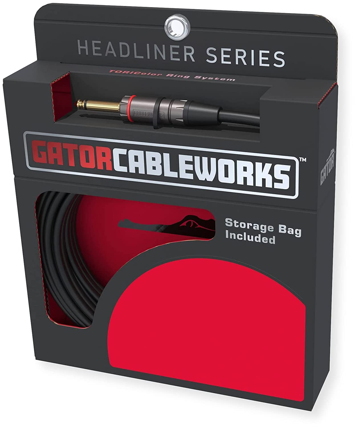 Gator Headliner 20’ Straight to Straight Quiet Instrument Cable