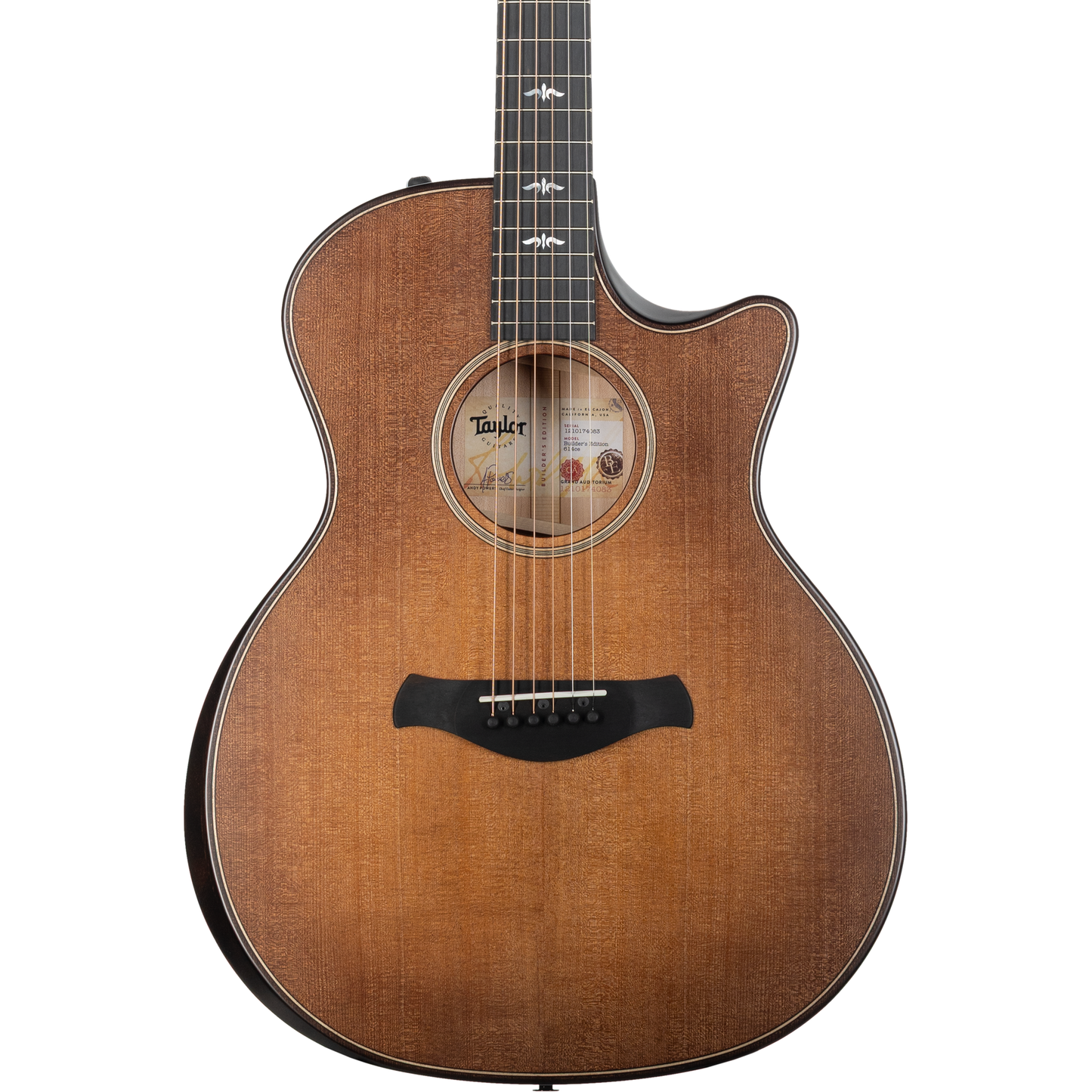 Taylor 614ce Builder’s Edition Acoustic Electric Guitar - Wild Honey Burst