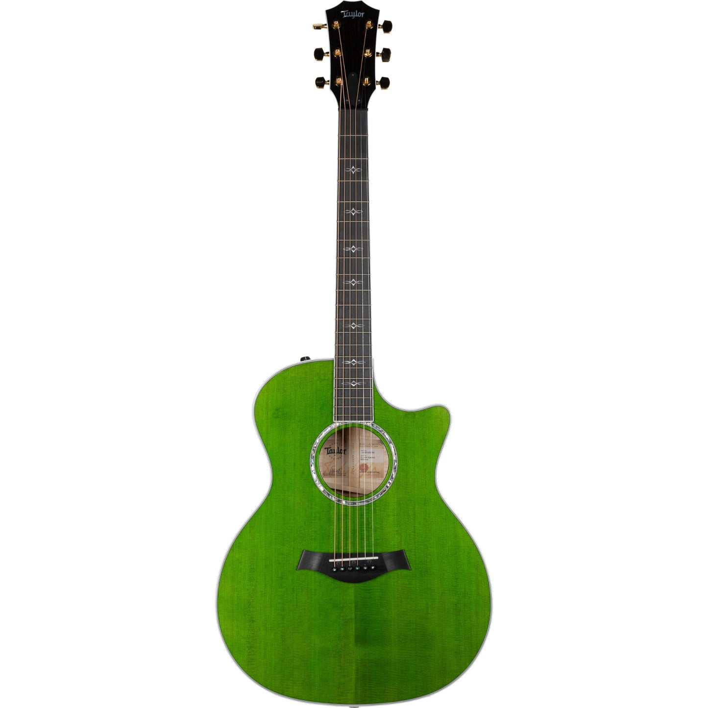 Taylor 614ce Special Edition Acoustic Electric Guitar - Trans Green
