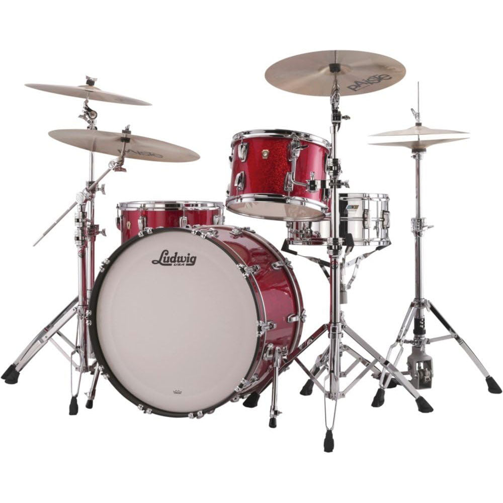 Ludwig Classic Maple Pro Beat Shell Pack - Red Sparkle