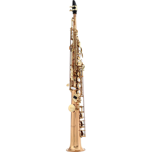 Selmer SSS411 Soprano Saxophone - Rose Brass Body with Yellow Brass Keys