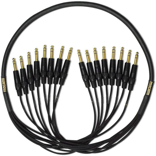 Mogami Gold 8 TRS-TRS 8-channel 1/4-inch TRS Male Snake - 25'