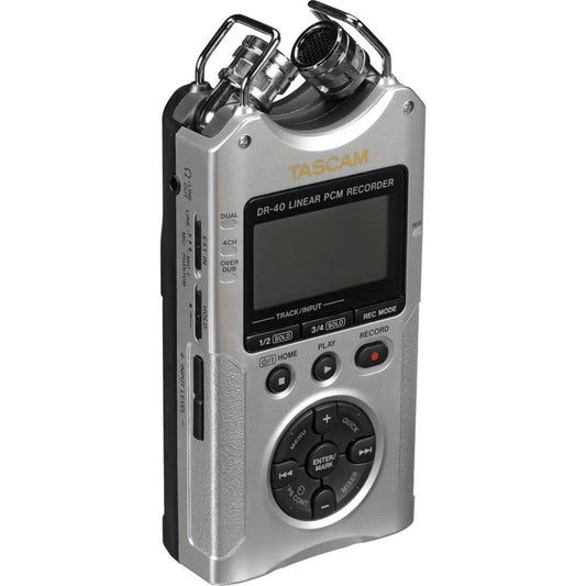 Tascam DR-40 Portable Digital Recorder - Silver