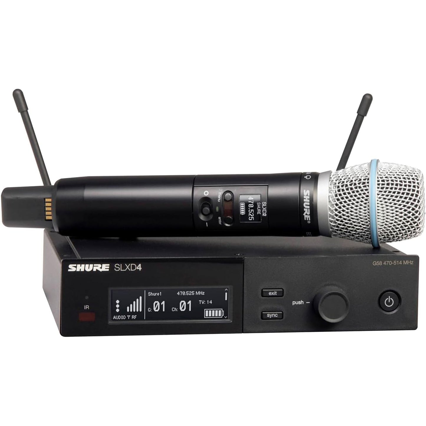 Shure SLXD24/B87A Digital Wireless Handheld Microphone System - G58 Band
