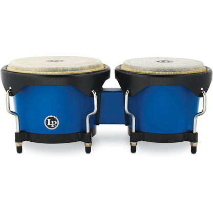 Latin Percussion LP601D-DB 6 1/4-7 1/4 Discovery II Ultralight Bongos - Blue