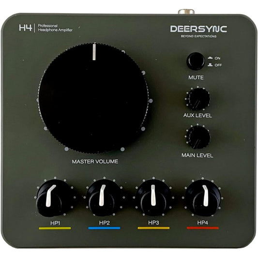 Deersync H4 4 Channel Professional Studio Headphone Amplifier