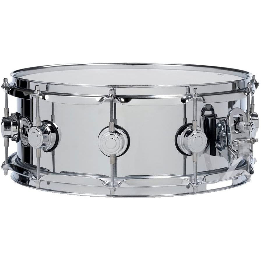 Drum Workshop Collector's Series Polished Steel Snare 5.5x14" - Chrome Hardware