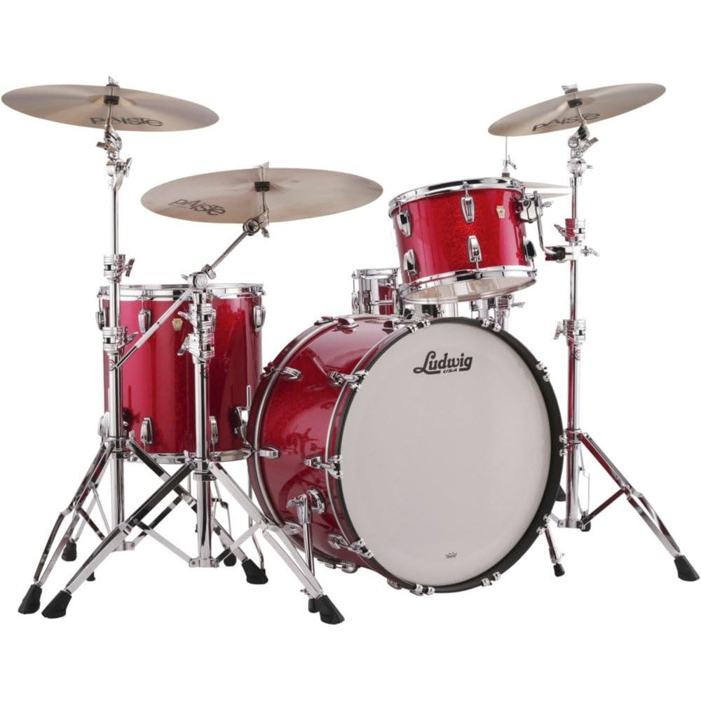 Ludwig Classic Maple Pro Beat Shell Pack - Red Sparkle