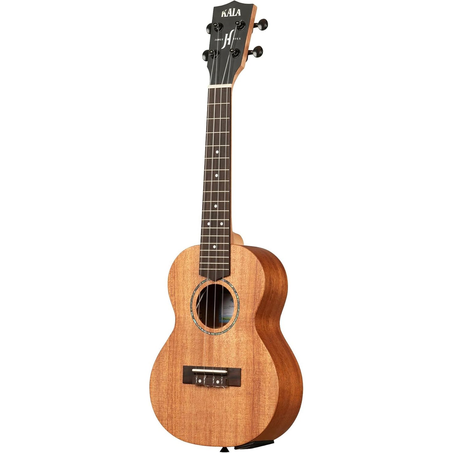 Kala James Hill All Solid Mahogany Concert Ukulele w/EQ and Gig-Bag