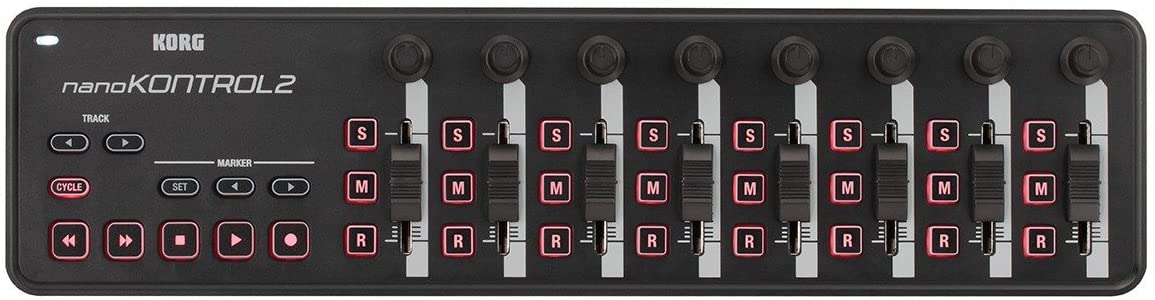Korg nanoKontrol2 USB MIDI Control Surface, Black