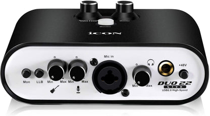 Icon Pro Audio DUO22 Live - USB Livestream Audio Interface