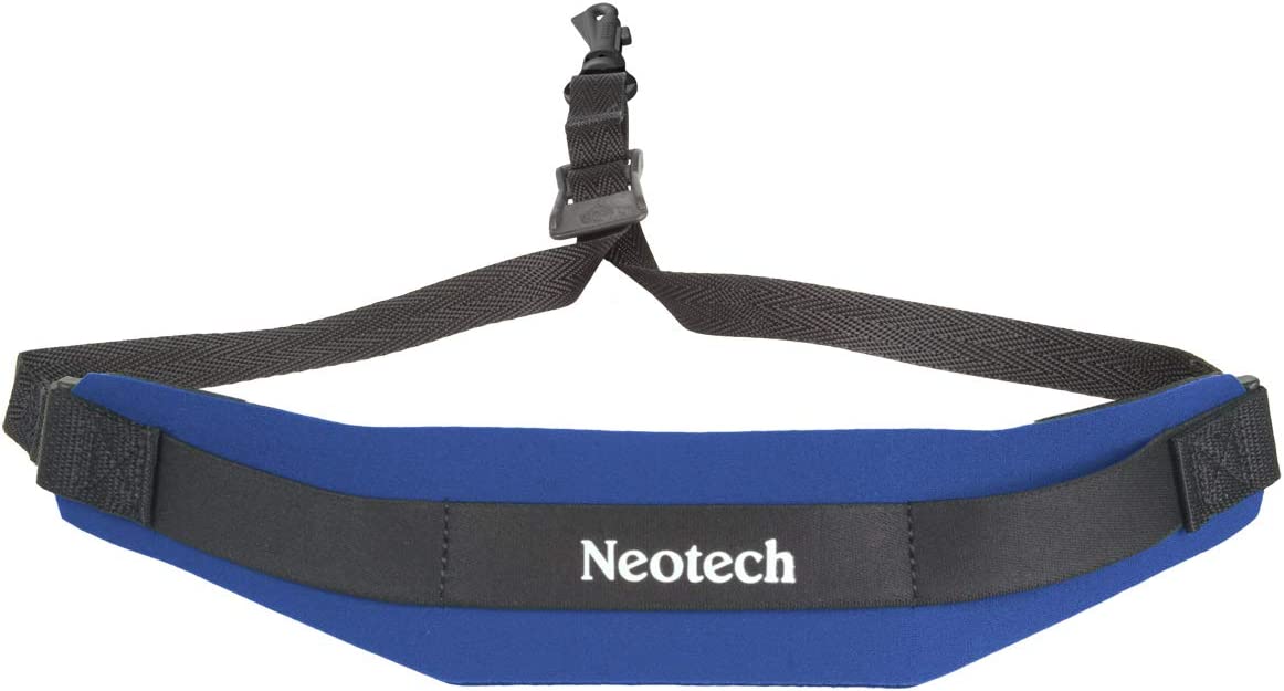 Neotech Soft Sax Strap in Royal Blue with Swivel Hook