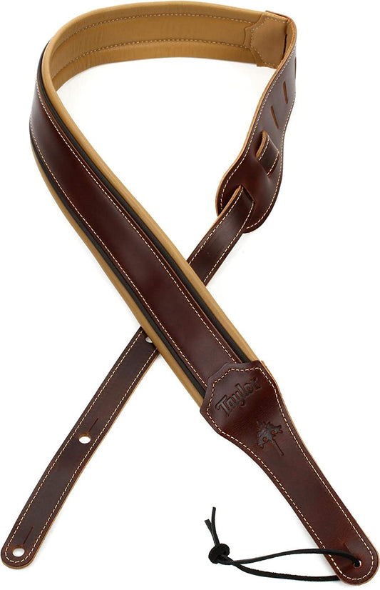 Taylor Ascension Strap 2.5 Inches Guitar Strap - Cordovan Black Butterscotch