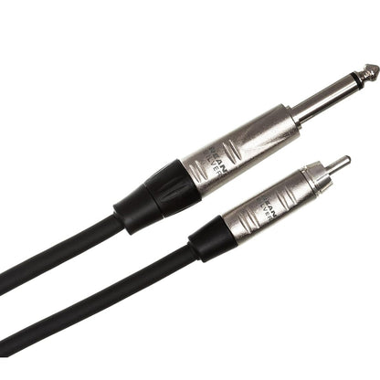 Hosa HPR-003 Pro Unbalanced Interconnect Cable - REAN 1/4" TS to RCA 3’