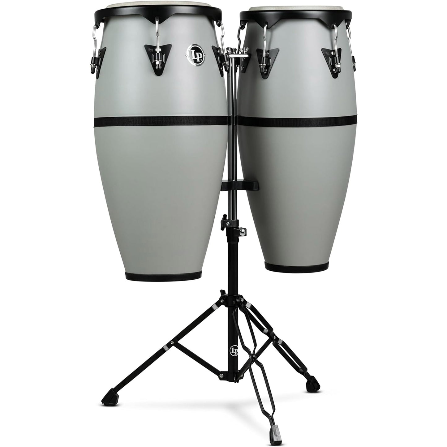 Latin Percussion Discovery Conga Set with Stand - Slate Grey