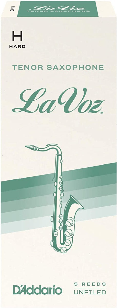 La Voz Tenor Saxophone Reeds, Hard, 5 Pack