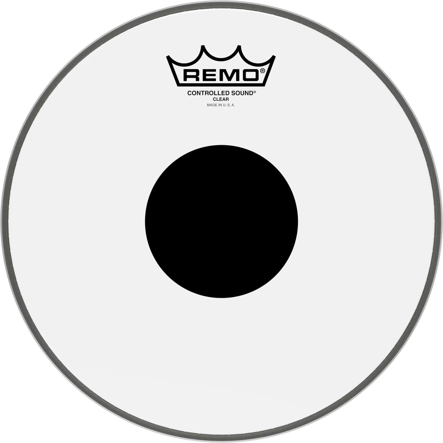 Remo Controlled Sound Clear Black Dot Drumhead - Top Black Dot, 10"