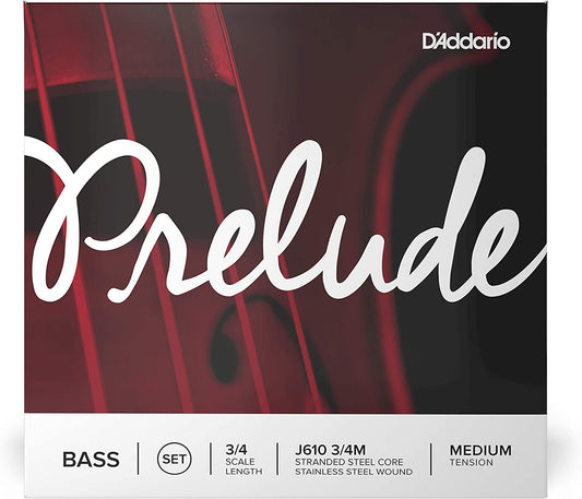 D'Addario J610 Prelude Bass 3/4 Scale String Set