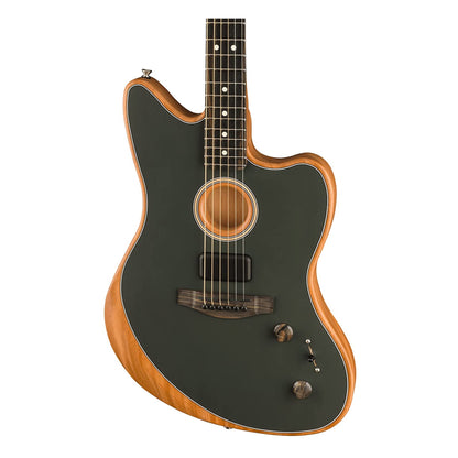 Fender Acoustasonic Jazzmaster Acoustic Electric Hybrid Guitar in Tungsten