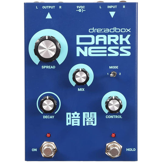 Dreadbox Darkness Stereo Reverb Effect for Guitars and Synthesizers