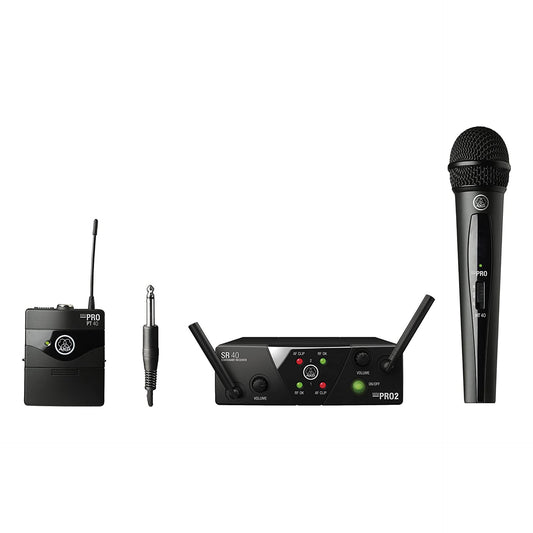 AKG 3352X00050 WMS40 Mini Wireless Handheld & Bodypack Dual System: A/C