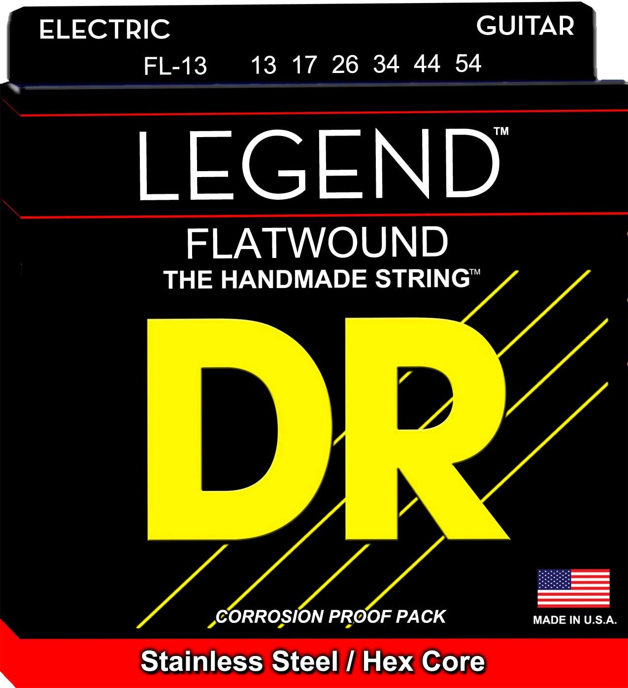 DR Strings FL-13 Flatwound Electric Guitar Strings